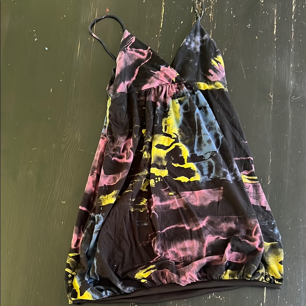 Y2K Multicolor Tie-Dye Dress